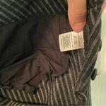 Sundance Black and White Pinstripe Linen Blend Pants Button Side Size 4 Photo 5