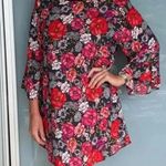 Kensie | Floral 3/4 Sleeves Oversized Blouse or Mini Dress Plus Size 2X Photo 0