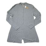 SKIMS NWT Soft Lounge Ribbed Stretch Jersey Playsuit in Gray L/S Romper 3X Photo 1