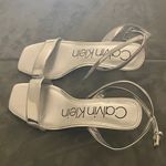 Calvin Klein Metallic Silver Sandals Photo 2