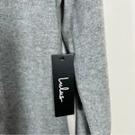 Lulus Womens Cinch Side Shirt Gray Long Sleeve Blouse Stretch Soft Bow Small NWT Photo 7
