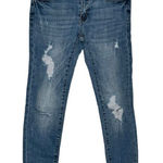 Kancan Women's Jeans Nala Mid‎ Rise Ankle Skinny Distressed Denim Blue Size 1/24 Photo 0