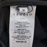 Sandro NEW DRESS PARIS WOMENS 38 Elegant Black Pleated Photo 9