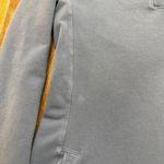 Women's American Giant Long Sleeve Moto Sweatshirt Dress M Blue/Gray Blue Size M Photo 3