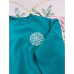 Pacific & Co Pensacola Beach Florida Compass Sweatshirt Teal Small Blue Photo 3