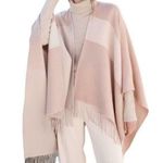 SOIA & KYO NWT  Scarfigan Fringe Fall Cardigan Wrap Pink Cream One Size Photo 0