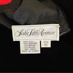 Saks 5th Avenue Vintage Saks Fifth Avenue Velvet Silk Polka Dot Drop Waist Party Dress Bow 10 Photo 8