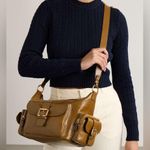 Chloé Chloe Camera Bag Purse in Shiny Leather Dark Khaki Green / Brown Photo 3