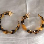Nicole Miller New  Tortoise Twist Hoops Photo 0