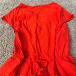 Maeve Anthropologie Odilia Red/Orange Short Sleeve Dress Photo 9