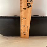 EXPRESS Vintage  Genuine Leather Purse Cutout Floral Detail‎ Thin Strap Black Photo 3