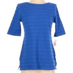 Charter Club  Textured Blue Shirt NWT Photo 0