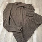 AQUA Cashmere Cardigan open front long womens Brown medium classic contemporary Photo 3