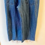 Minga London High Rise Wide Leg Butterfly Embroidered Jeans Size 8 Cotton 32” Blue Photo 6
