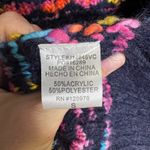 VICI  Women Fuzzy Longline Cardigan Sweater Size Small Multicolor Open Front Cute Photo 9