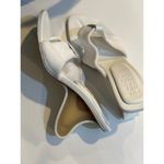 frankie's bikinis  White Surf Fin Terry Cloth Leather Heeled Sandal Size 36 Photo 13