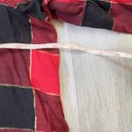 Women’s NWT Holiday Red Plaid Cotton Blend Button Down Long Sleeve Shirt XXL Size XL Photo 3