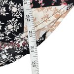 Cure. Petites Women's Floral Colorblock Lace Illusion Tie Neck Blouse Top PM Black Size undefined Photo 5