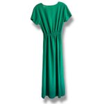 Boohoo Womens Dress Emerald Green Faux Wrap Maxi Dress Short Sleeve NEW Photo 5