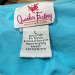 Quacker Factory  Sequin Fish Blue Top Women’s Large Photo 2