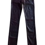 AG Adriano Goldschmied Faux Leather Legging Jegging Purple Size 26R Super Skinny Photo 0