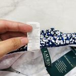 Ralph Lauren LRL Ditzy High-Waist Belted Bikini Bottoms Blue White 10 Slimming Photo 4