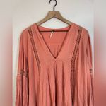 Free People Just The Two of Us Tunic Mini Dress Soft Coral size Small $128 Photo 9