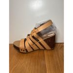 Blowfish Malibu Sandals Womens Size 8.5 Tan Wedge Cork Platform Strappy Buckle Photo 4