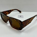 Rectangle 90s Style Sunglasses / Leopard 90s Sunglasses Multi Photo 0