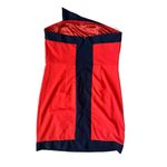 C. Luce Orange with Navy trim strapless dress Size S
Excellent condition Photo 6