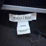 White House | Black Market WHBM Black Asymmetrical Collar Button Detail Sweater Size XXS Photo 6