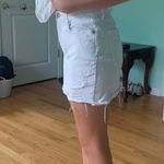 Gap Distressed White Denim Mini Skirt Photo 2