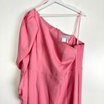 Mac Duggal One Shoulder Puff Sleeve Gown in Rose Pink Size US 14 Photo 3