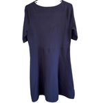 Ann Taylor NWT V Neck Flare Sweater Dress Blue Size Medium Photo 5