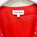 Privacy Please  Red Polkadot Wrap Dress Revolve Tie Size Small S Photo 3