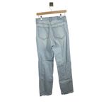 Abercrombie & Fitch Abercrombie 90s High Rise Straight Ultra Distressed Light Wash Jeans Size 29 Photo 7