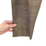 Anthropologie The Essential Slim Trouser Pants Cropped Plaid Brown Tan Size 14 Photo 6