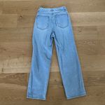 Oak + Fort  - Straight Leg Jean with Cutout in Blue Photo 3