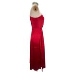 Rachel Parcell One Shoulder Silky Charmeuse Side Slit Midi Dress Size 10 Photo 4