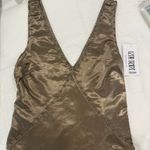 12th Tribe  Ashby Taupe Satin Studded Tank Top Photo 2