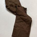 J.Jill  Kona Brown Linen Stretch Blend Pull On Cropped Pants Size Medium Petite Photo 0