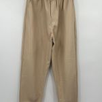Vintage Havana Faux‎ Leather Joggers Trousers Paperbag Pants Women’s Size Large Tan Photo 0