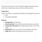 Lululemon Women’s Sz 4 Relaxed High Rise Casual Lounge Streetwear Cotton Jogger Photo 13