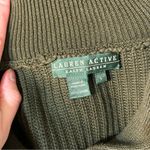 Ralph Lauren  Active Green Ribbed Knit Cotton Sweater Green Size Large Photo 3