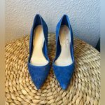 Jessica Simpson CHARIE Pointed Toe Blue Suede Stiletto Pumps Heels Size 7 Shoes Photo 3