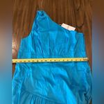 Lilly Pulitzer  Lucilyn One Shoulder Maxi Dress NWT 14 tangier teal Photo 9