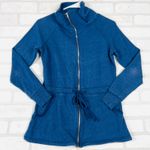 Aerie  Blue Full Zip Funnel Neck Tunic Sweatshirt‎ Jacket Womens XS/TP Photo 11