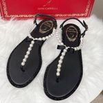 Authentic RENÉ CAOVILLA Pearl Embellished Sandals Size undefined Photo 0