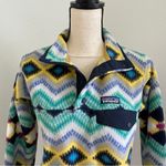 Patagonia Colorful Retro Synchilla Fleece Quarter Snap Pullover XXS Geometric Photo 4