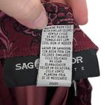 Sag Harbor Vintage Y2K Floral Paisley Burgundy Skirt Women’s Petite 12 Boho Cottagecore Photo 3